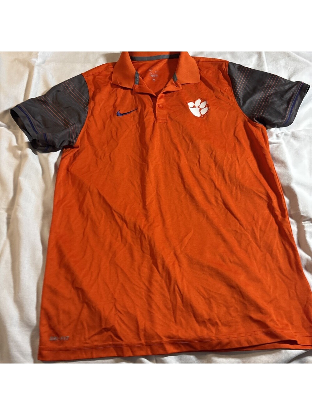 Clemson Nike Dri-Fit Polo Shirt Large
